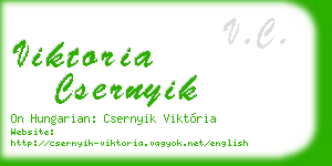 viktoria csernyik business card